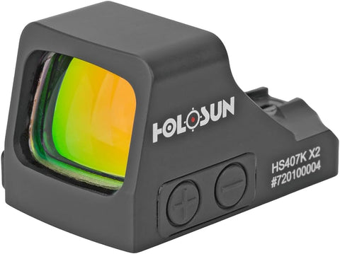 HOLOSUN HS407K X2 Red 6 MOA Dot Open Reflex Optical Sight